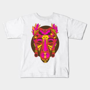 African Mask 1 - Red Edition Kids T-Shirt